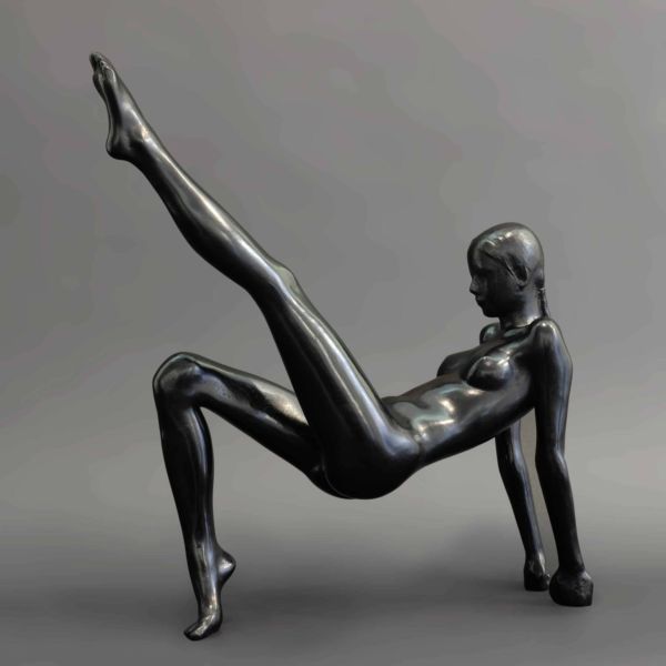 Chengdong Guo – Femme nue I – bronze 1/8 – 35 x 36 x 9 cm