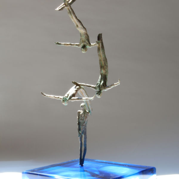 Claire Fontana - Divo - bronze et cristal - 25 x 25 x 56 cm - 5000 €