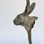 Isabelle Carabantes - Tête de lièvre - bronze - 45 x 12 x 20 cm - 4700 €