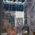 Luc Lavenseau – Brooklyn Bridge – huile sur toile – 92 x 65 cm – 2600 €