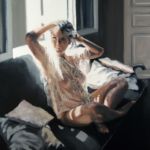 Luc Lavenseau - Le regard - huile sur toile - 100 x 81 cm - 3900 €
