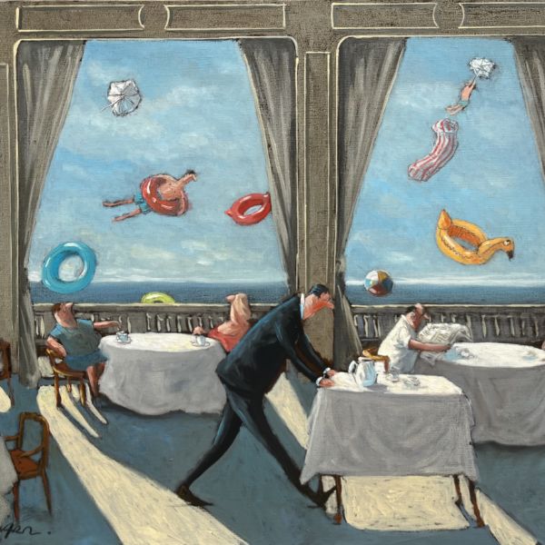 Thomas Bossard - Brouillarta au Palais II - huile sur toile - 73 x 92 cm - 5000 €