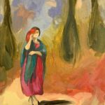 Swan Scalabre - Plein soleil n°2 - huile sur bois - 20 x 15 cm