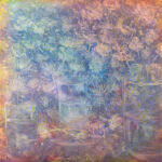 Laurent de Vismes – Les fleurs coupées – Huile sur toile – 104 x 104 cm – 4800 €