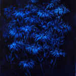 Laurent de Vismes – Dahlias – huile sur toile – 40 x 30 cm – 800 €