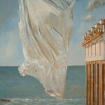 Patrick Pietropoli - La chute des anges III - huile et cuivre sur toile - 112 x 71 cm