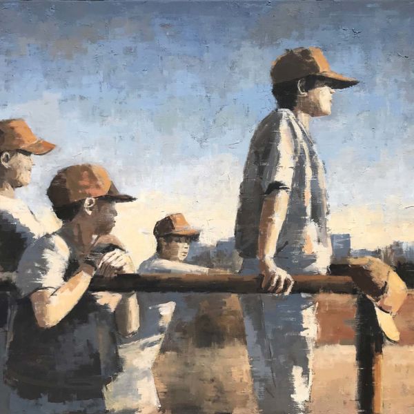 Charles Ducroux – Baseball – Chicago – huile sur toile – 80 x 100 cm – 3200 €