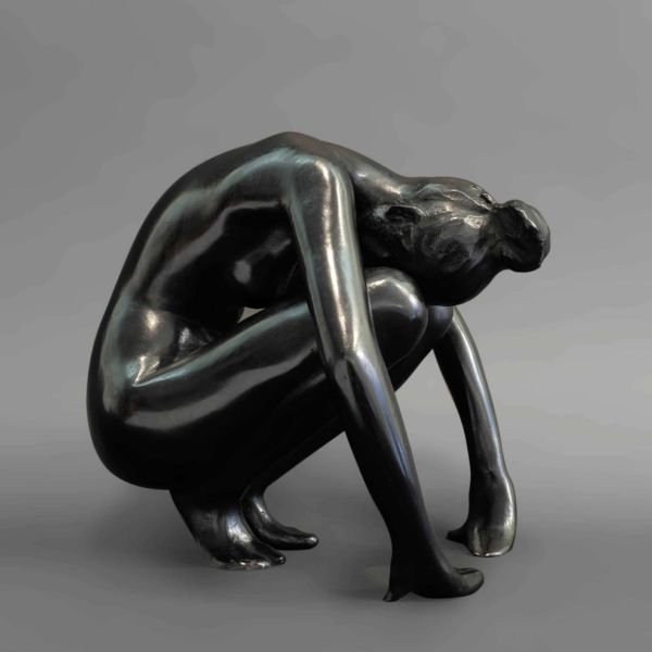 Chengdong Guo – Femme – nue II – bronze – 1 sur 8 – 19 x 17 x 19 cm