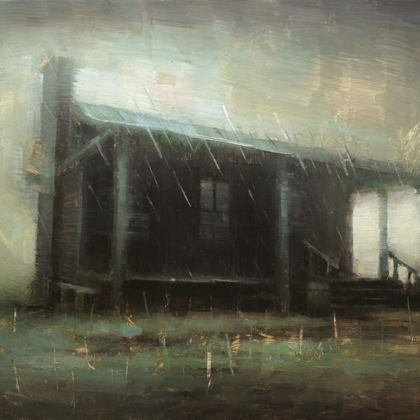 Nicolas Martin – Under the rain – huile sur toile – 23 x 30 cm – 1200 €