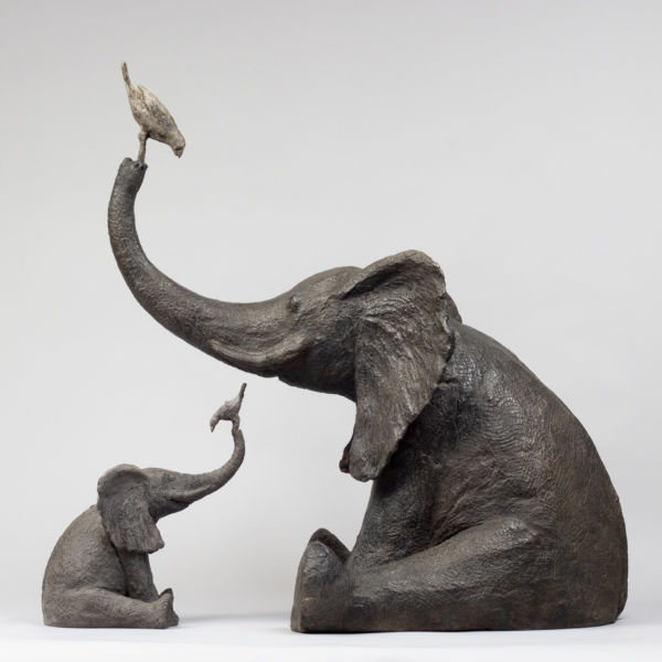 Sophie Verger - Eléphant au jardin - Bronze - 77 x 74 x 45 cm - 12000 €