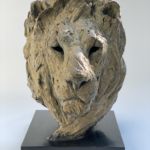 Isabelle Carabantes - Tête de lion - bronze - 52 x 34 x 37 cm - 10500 €