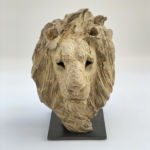 Isabelle Carabantes - Tête de Lion - bronze - 30 x 22 x 22 cm - 4000 €