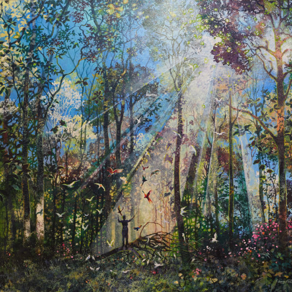 Eric Roux Fontaine - Col Canto - résine, pigments, acrylique sur toile - 114 x 146 cm