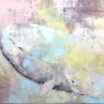 Brian Keith Stephens - Baleine I - huile sur toile - 80 x 100 cm