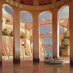 Michiel Schrijver - Unknown horizon - acrylique sur toile - 90 x 80 cm - 5900 €