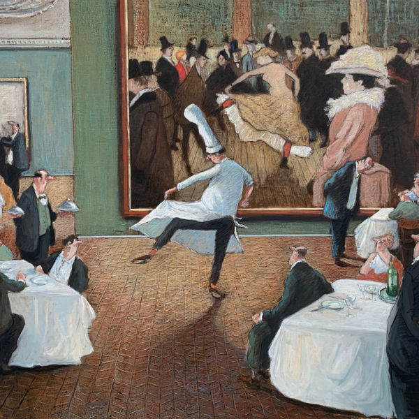 Thomas Bossard - Lautrec - huile sur toile - 97 x 130 cm - 7000 €