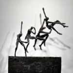 Nancy Vuylsteke de Laps - In the waves - Bronze - 60 x 50 x 24 cm - 5900€