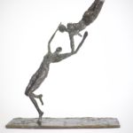 Nancy Vuylsteke de Laps - Coup de foudre - bronze - 42 x 34 x 10 cm - 4200 €