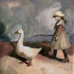 Swan Scalabre - Infiniment - huile sur bois - 10 x 6 cm - 500 €