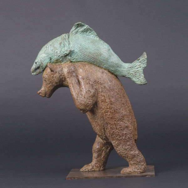 Sophie Verger - Un ours nommé Sisyphe - Bronze - 38 x 29 x 12 cm - 3300 €
