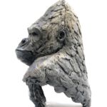 Isabelle Carabantes - Tête de gorille - bronze - 41 x 28 x 48 cm - 6900 €