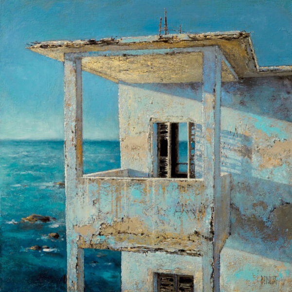 Christian Benoist - Turquoise - huile sur toile - 40 x 40 cm - 3000 €