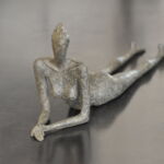 Sylvie Mangaud - Pensive - bronze - 78 x 27 x 12 cm