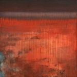 Michel Houplain - L'horizon II - huile sur toile - 100 x 100 cm - 3500 €