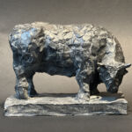 Michel Houplain - Le taureau - céramique patinée - 18 x 15 x 9 cm - 500 €