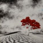 Antoine Josse - L'heure des lignes - technique mixte - 100 x 100 cm - 2400 €