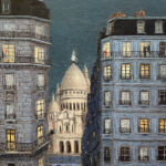 Thomas Bossard - Sur un fil - digigraphie n°1/20 - encadrée - 52 x 42 cm - 350 €