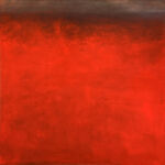 Michel Houplain - L'horizon II - huile sur toile - 100 x 100 cm - 3700 €