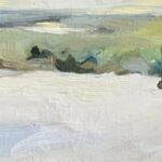 Swan Scalabre - L'hiver n°11 - huile sur bois - 5 x 17 cm