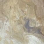 Swan Scalabre - L'hiver n°6 - huile sur bois - 23 x 5 cm