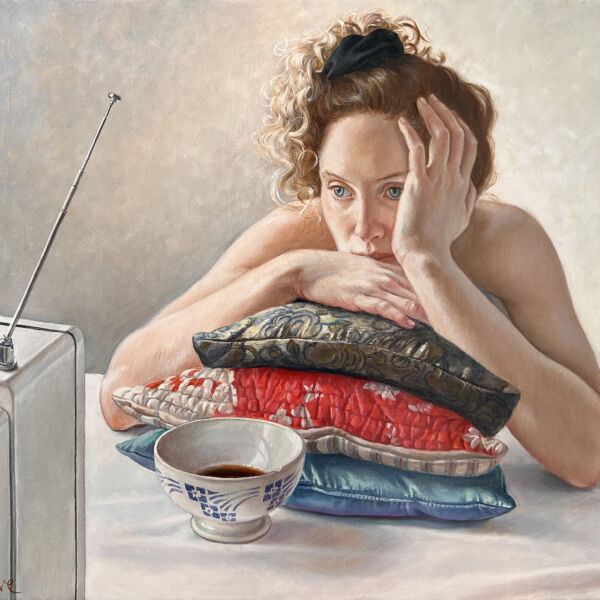 Francine Van Hove - Fascinée - huile sur toile - 46 x 55 cm - 9500 €