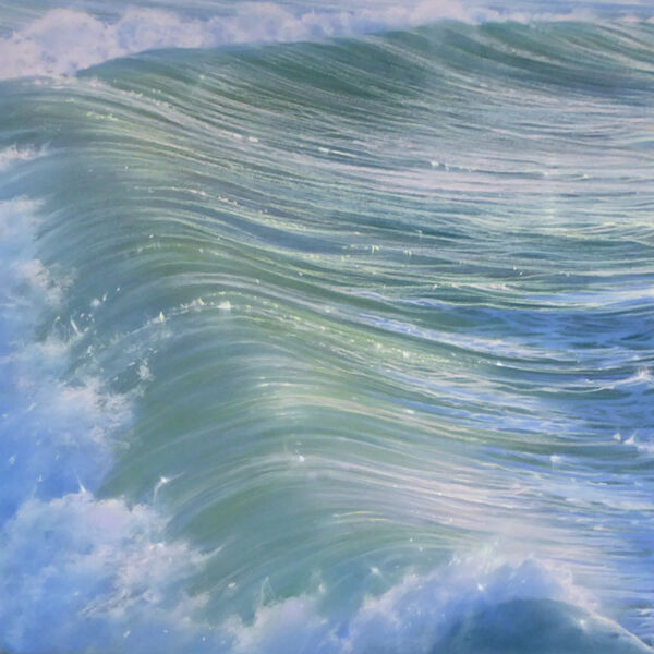 Nicole Stamatakis - Les Sables d'Or grandes marées d'Octobre - pastel - 57 x 107 cm - 1800 €