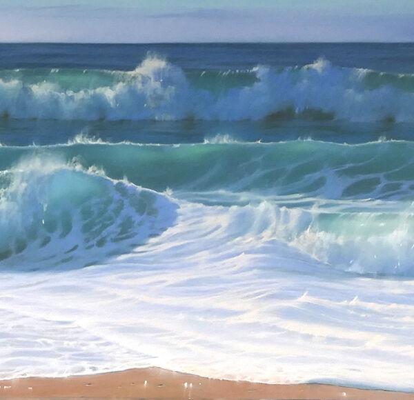 Nicole Stamatakis - Septembre aux Dunes - pastel - 59 x 157 cm - 2700 €