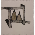 Baroja-Collet - Sans titre - collage sur papier Arches - cadre en chêne - 66 x 56 cm - 1400€