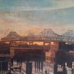 Marc Vuillermoz - New Orleans - 63 x 90 cm - huile sur bois