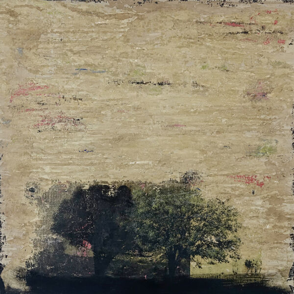 Zou - Double tree - Technique mixte sur toile - 80x80 cm - 2800€