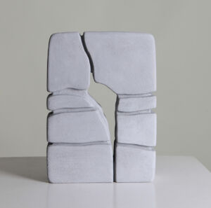 Ttitto Aguerre - Errai III - Béton sur Okume - 26 x 19 x 6 cm - 1800 €