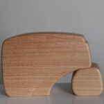 Ttitto Aguerre - Karbe II - Chêne - 26 x 17 x 9 cm - 1600 €