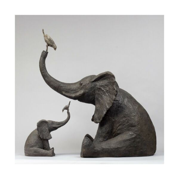 Sophie Verger - Elephant au jardin - bronze - 77,5 x 74 x 45 cm - 16000 €