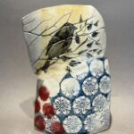 Mollie Brotherton - Red Sparrow - céramique, pièce unique - 22 x 20 x 5 cm - 300 €