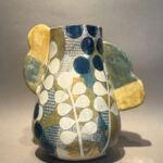Mollie Brotherton - Green Cloud - céramique, pièce unique - 28 x 20 x 5 cm - 500 €
