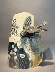 Mollie Brotherton - Envol - céramique, pièce unique - 47 x 18 x 3 cm - 520 €