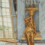 Patrick Pietropoli - Galerie des Glaces II - huile sur toile - 101,5 X 35,5 cm