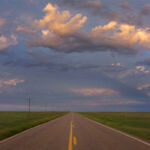 Olivier Pojzman - Kansas Road - aluminium - 40 x 150cm