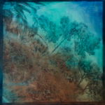 Alfons Alt - Mugel - Pigments sur papier marouflé sur toile et châssis - 110 x 110 cm - 3800 €