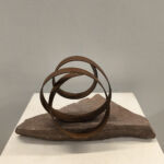 Ariel Elizondo Lizarraga - La Rhune - Acier Corten et pierre naturelle de la Rhune - 16 x 29 x 16 cm